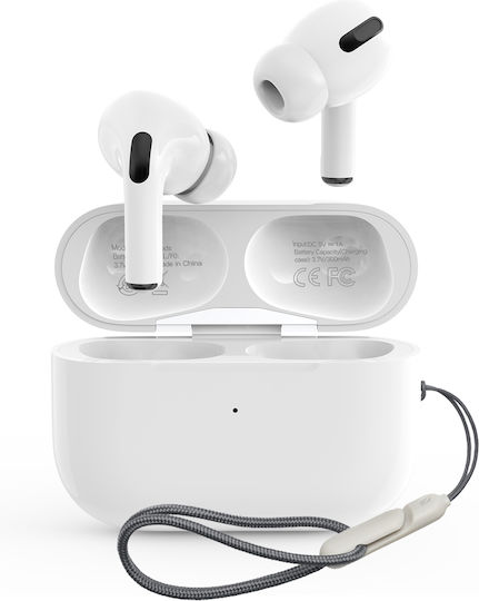 XO Q5 In-ear Bluetooth Handsfree Ακουστικά με Θήκη Φόρτισης Λευκά