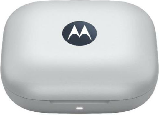 Motorola Moto Buds Bluetooth Handsfree Ακουστικά με Αντοχή στον Ιδρώτα και Θήκη Φόρτισης Starlight Blue