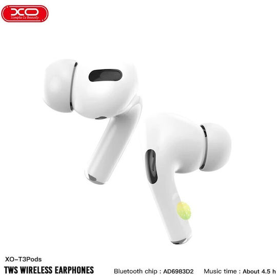 XO T3 In-Ear Bluetooth-Freisprecheinrichtung Kopfhörer mit Ladeetui Weiß
