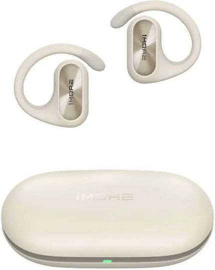 1More Fit SE Open Earbud Bluetooth Handsfree Ακουστικά με Αντοχή στον Ιδρώτα και Θήκη Φόρτισης Λευκά