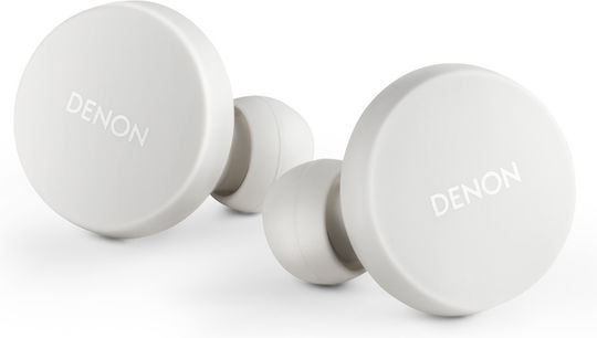 Denon AH-C10PL In-Ear Bluetooth-Freisprecheinrichtung Kopfhörer mit Schweißresistenz und Ladeetui Weiß