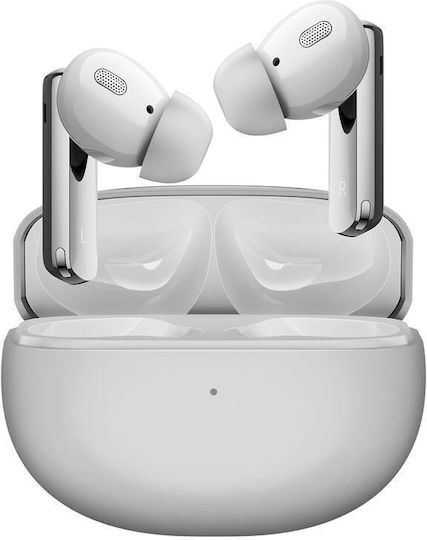 Haylou W1 T007 ANC In-ear Bluetooth Handsfree Ακουστικά με Θήκη Φόρτισης Ασημί