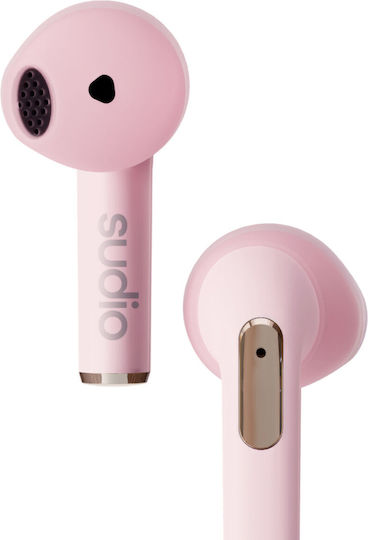 Sudio TWS N2 In-Ear Bluetooth-Freisprecheinrichtung Kopfhörer mit Schweißresistenz und Ladeetui Rosa