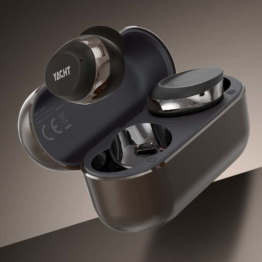 HiFuture YACHT In-ear Bluetooth Handsfree Căști cu Rezistență la Transpirație și Carcasă de Încărcare Black Gold