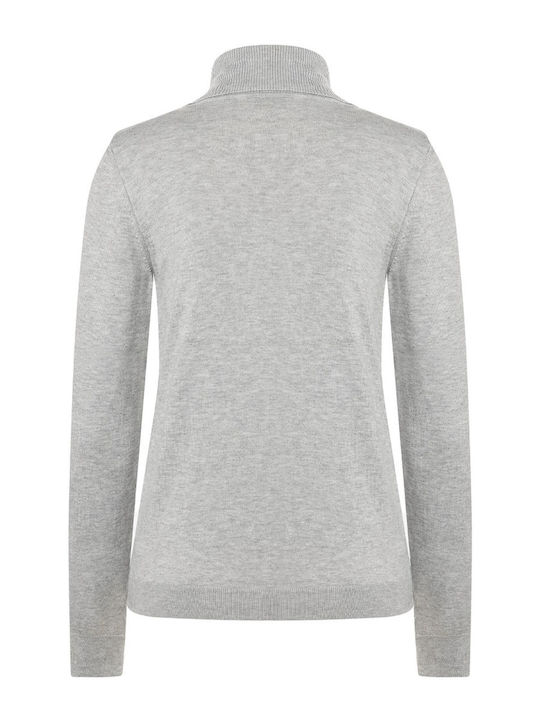Women's Sweater Turtleneck Gray