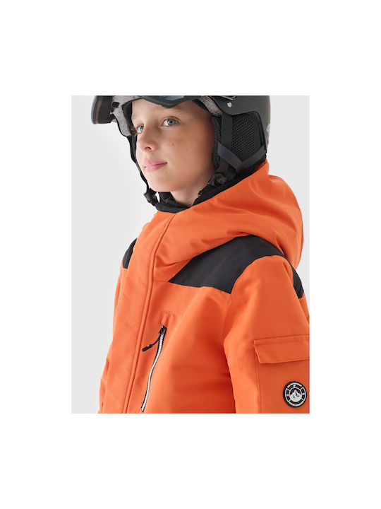 4F Kids Casual Jacket with Hood Orange