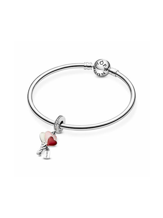 Pandora Charm with design Heart from Silver