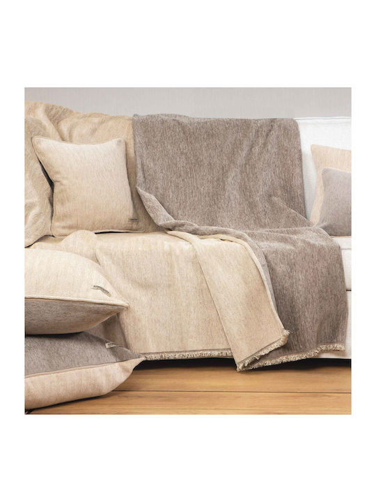 Aslanis Home Sesselüberwurf Ossa 180x180cm Beige