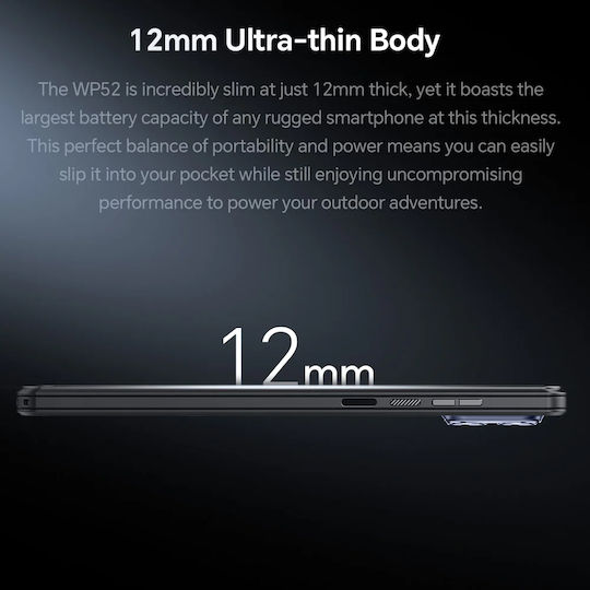 Oukitel WP52 5G Dual SIM (4GB/256GB) Resistant Smartphone Black