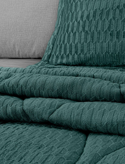 Guy Laroche Комбинирано одеяло Единично 160x240бр Gali Emerald 660 г/м²Gsm