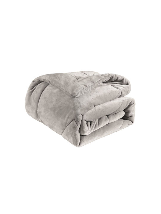 Guy Laroche Single Sherpa Comforter 160x240cm Drops Vison 660 GSM