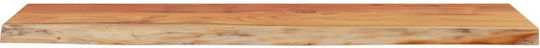 Ράφι Live Edge Καφέ 80x20x2.5εκ.