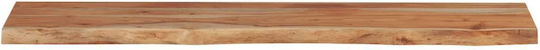 Wandregal Live Edge Kaffee 120x20x2.5cm
