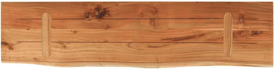 Ράφι Live Edge Καφέ 80x20x2.5εκ.