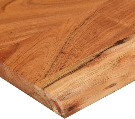 Ράφι Live Edge Καφέ 70x20x2.5εκ.