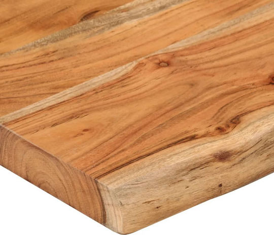 Ράφι Live Edge Καφέ 140x20x2.5εκ.