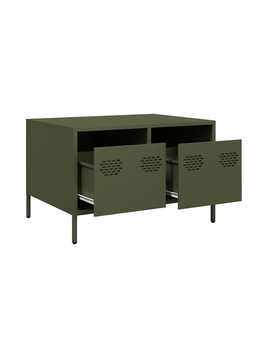Metal TV Stand Olive Green M68xP50xH43.5cm