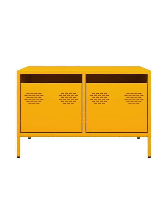 TV-Ständer Metall Senfgelb M68xT50xH43.5cm