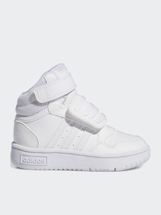 adidas Hoops Παιδικά Sneakers High με Σκρατς Λευκά IH7902