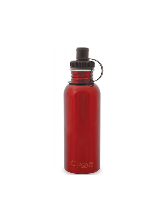 Escape Sport Stainless Steel Water Bottle 750ml Red