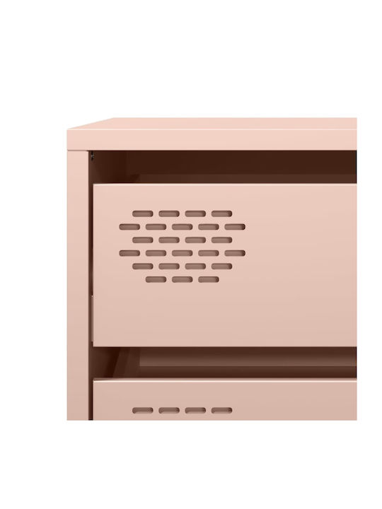 Comoda pentru Dormitor Metalică cu 4 sertare Pink 68x39x73.5buc