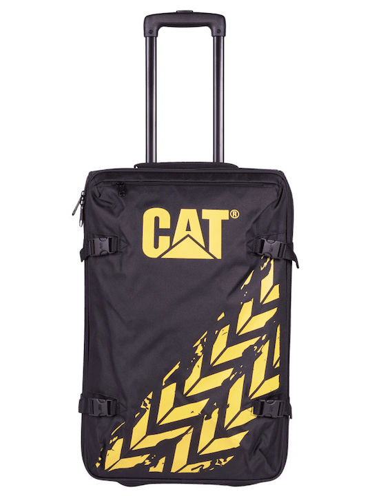 CAT Cabin Fabric Suitcase Black With 2 Wheels Height 53cm