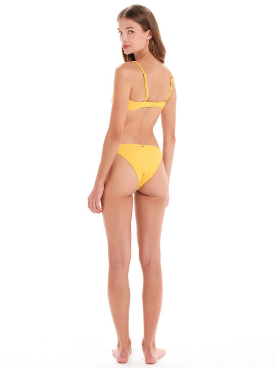 Set Bikini Μπουστάκι με Αφαιρούμενη Ενίσχυση & Brazil Κίτρινο