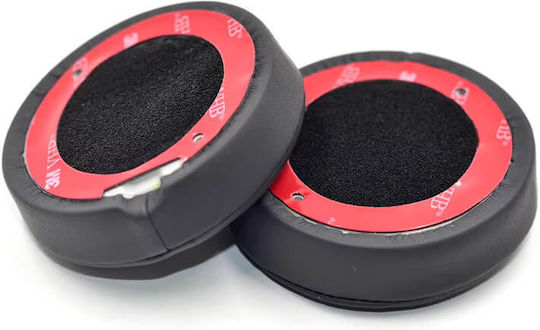 Set 2 Edman Ear Cushions Beats Solo 3 Solo 2 Wireless On-ear Faux Leather Black