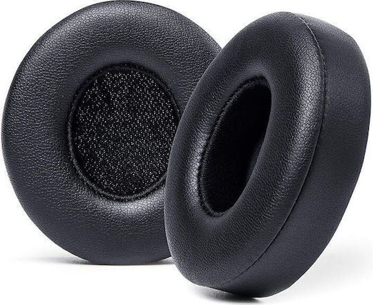 Set 2 Edman Ear Cushions Beats Solo 3 Solo 2 Wireless On-ear Faux Leather Black