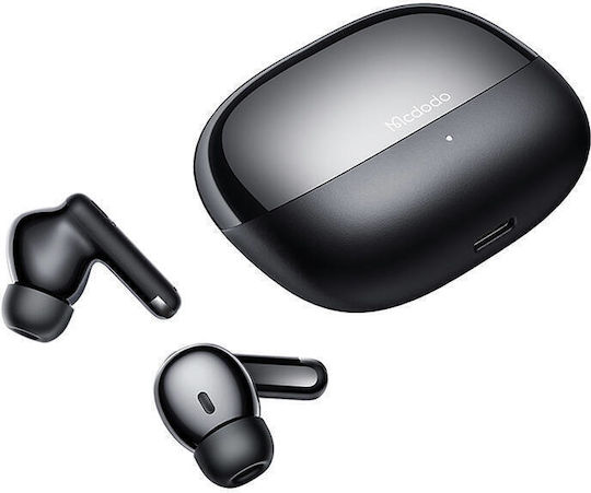 Mcdodo HP-004 In-ear Bluetooth Handsfree Ακουστικά με Αντοχή στον Ιδρώτα και Θήκη Φόρτισης Μαύρα