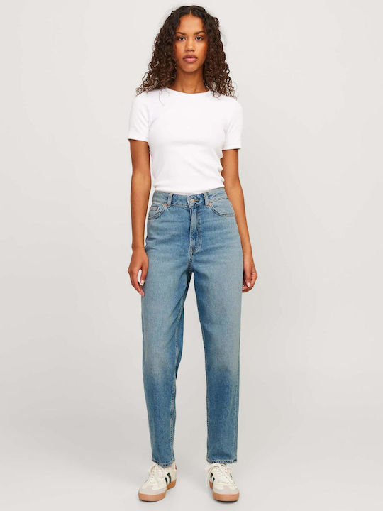 High Waist Women's Jean Trousers in Mom Fit