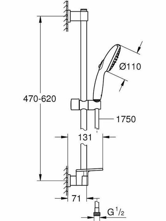 Grohe Vitalio Start Сребрист