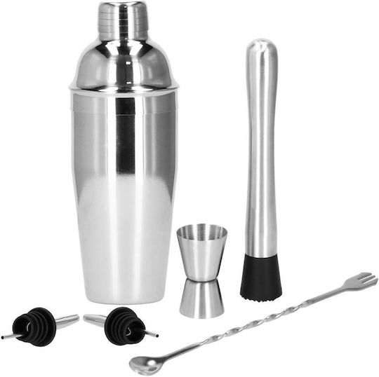 Cocktail Shaker Kit Bartenders 550ml Ki13 6 Pieces
