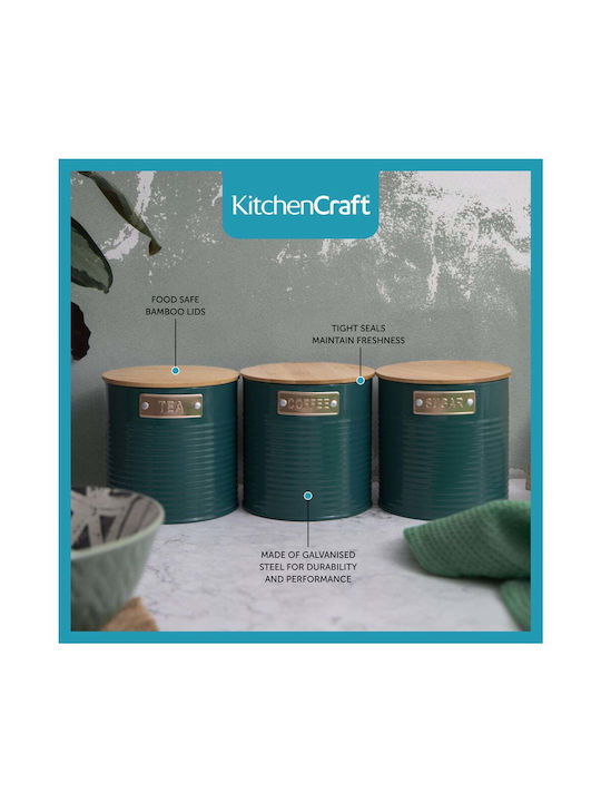 Steel Food Storage Containers 3 Pcs Coffee Tea – Kitchen Craft