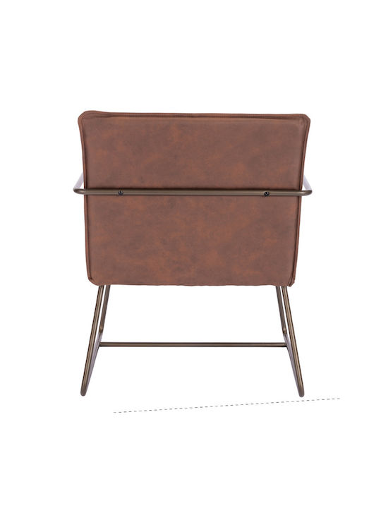 Fotoliu Vizitator Standby în Culoare Maro 65x67x65cm 2buc