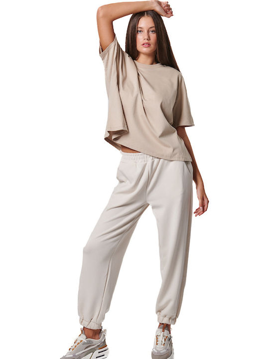 Jogginghose Jogger Salt Ecru