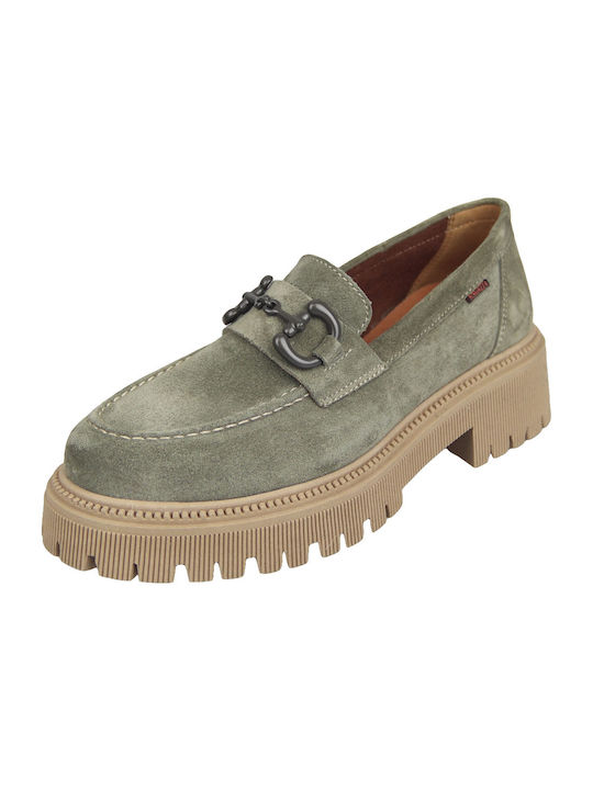 Ragazza Women's Loafers in Green Color