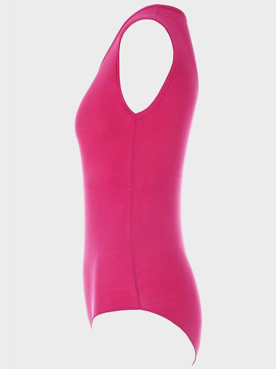 G Secret Sleeveless Bodysuit Fuchsia