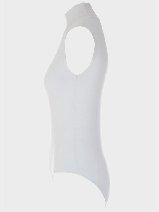 G Secret Turtleneck Bodysuit White