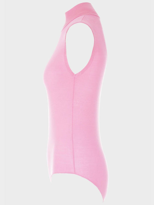 G Secret Turtleneck Bodysuit Pink