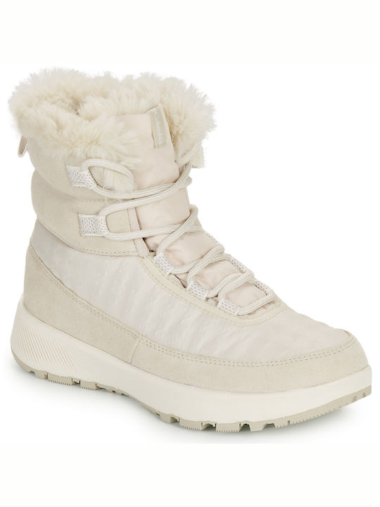 Columbia Slopeside Peak Leather Women's Boots Snow White