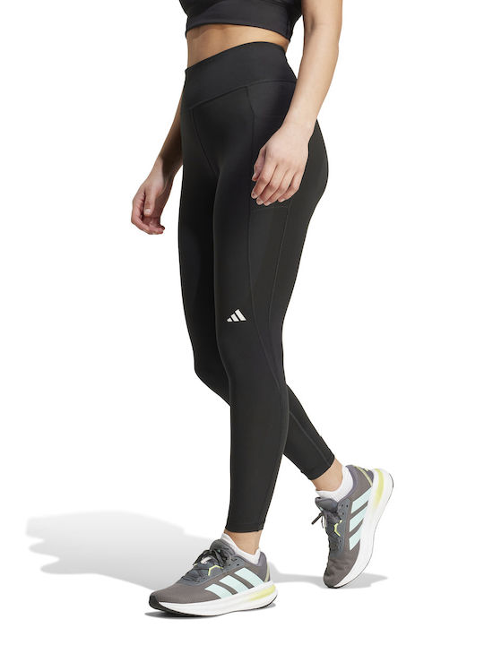 adidas Running Γυναικείο Cropped Κολάν Ψηλόμεσο Μαύρο