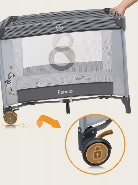 Lionelo Bonnie Loc de joacă cu Saltea Albastru