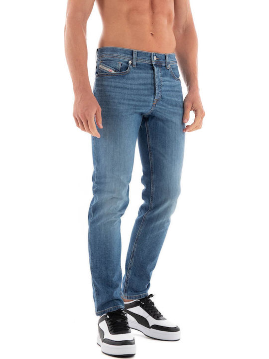 Diesel Herren Jeanshosen Elastisches Regular Fit Verjüngt Mittlerer Gebrauchter Denim