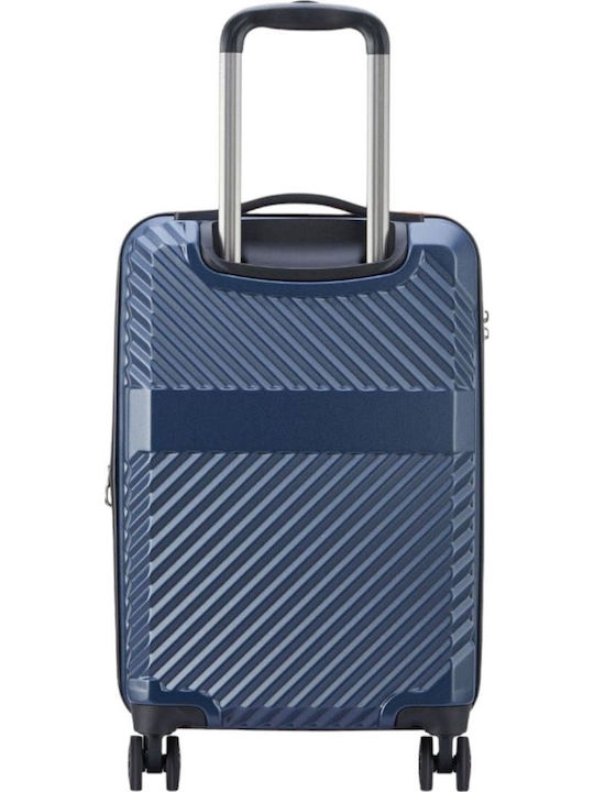 Securitech by Delsey Patrol Βαλίτσα Ταξιδίου Καμπίνας Σκληρή Blue με 4 Ρόδες Ύψους 54.5εκ.
