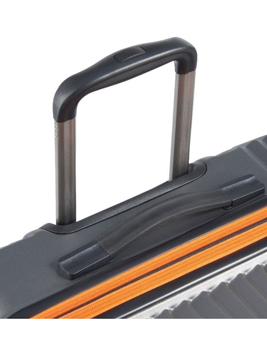Securitech by Delsey Mittlerer Hartschalen-Reisekoffer Grau mit 4 Rädern Höhe 65,5 cm
