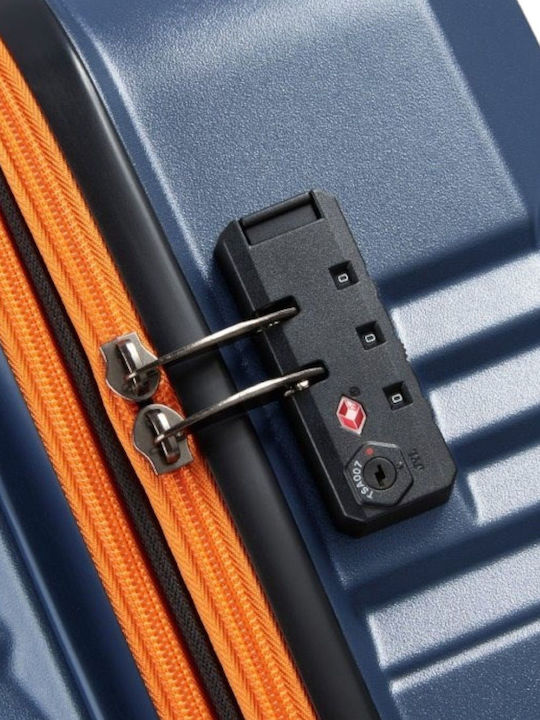 Securitech by Delsey Μεσαία Βαλίτσα Ταξιδίου Σκληρή Patrol Blue με 4 Ρόδες Ύψους 65.5εκ.