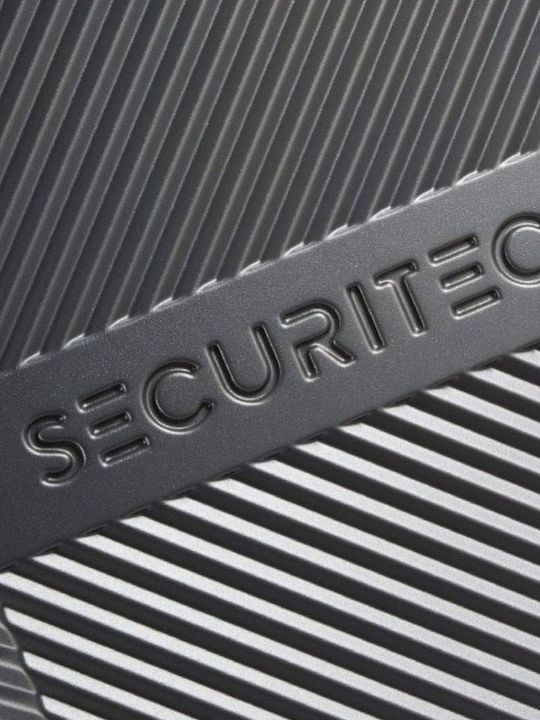 Securitech by Delsey Mittlerer Hartschalen-Reisekoffer Grau mit 4 Rädern Höhe 65,5 cm