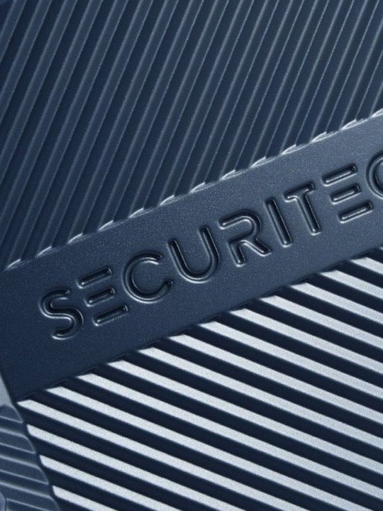 Securitech by Delsey Μεσαία Βαλίτσα Ταξιδίου Σκληρή Patrol Blue με 4 Ρόδες Ύψους 65.5εκ.