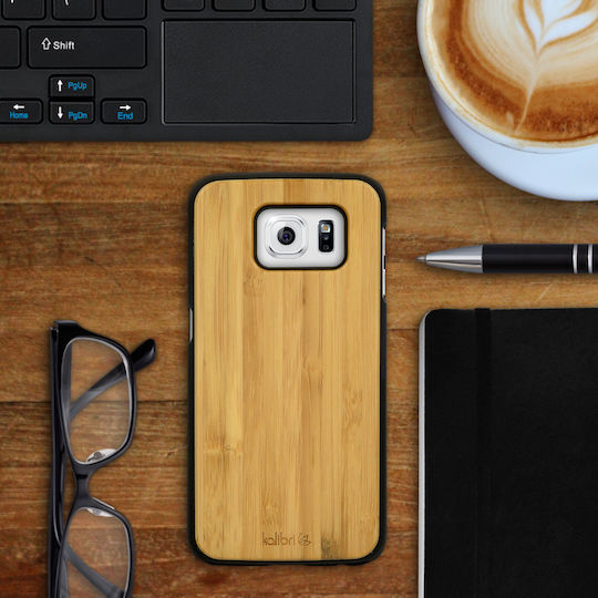 Kalibri Back Cover Wooden Brown (Galaxy S6)